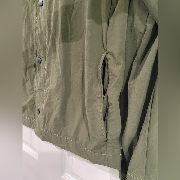 ZARA DARK ARMY GREEN WATERPROOF LIGHTWEIGHT JACKET SIZE SMALL - Picture 6 of 15